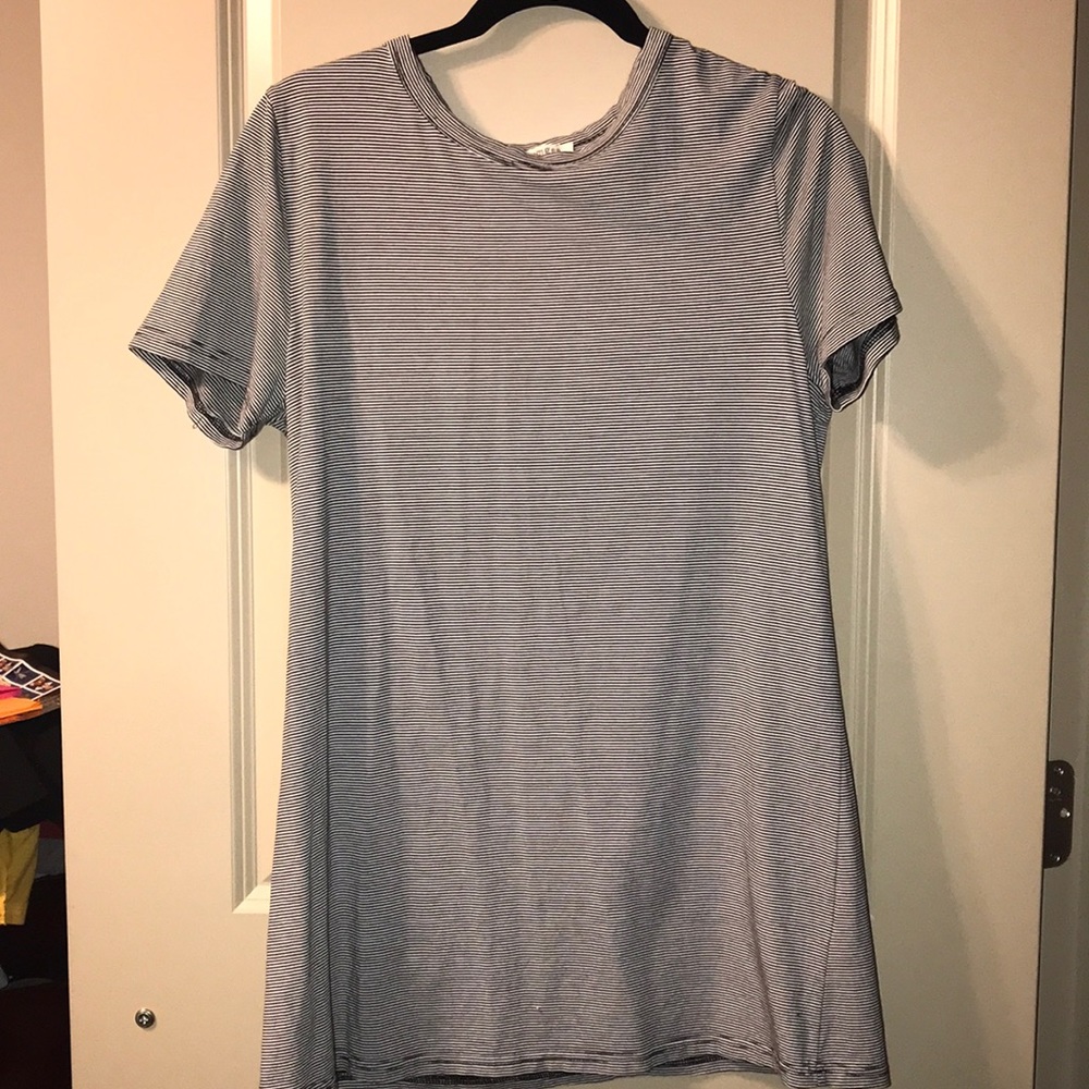 Striped cotton dress